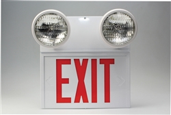 Exit Sign (Lighted And Emergency Lights)