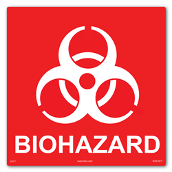 Biohazard Bleach and IPA Resistant Label