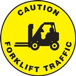 Caution Sign -  Forklift Traffic Mark