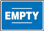 Safety Sign - Empty Sticker