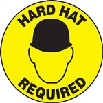 Adhesive Floor Sign - Hard Hat Required