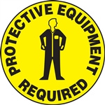 Floor Sign - Protective Equipment Required