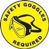 Floor Sign - Safety Goggles Required