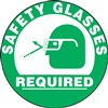 Floor Sign - Safety Glasses Required Decal