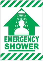 Adhesive Floor Sign - Emergency Shower