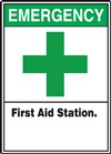Safety Sign - Emergency First Aid Station