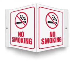 Safety Sign - No Smoking Projecting