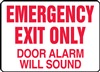 Safety Sign - Emergency Exit Only