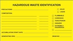 Hazardous Waste Identification Label | HCL Labels