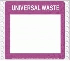 Universal Waste Blank Tyvek Pinfed Label | HCL Labels