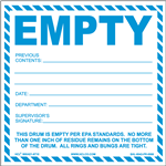Empty  EPA Standards Label