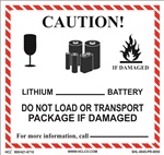 Caution Lithium Battery Shipping Label | HCL Label