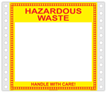 Blank Hazardous Waste Label- Pinfed | HCL