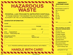 Hazardous Waste (Emergency Response Guide) | HCL