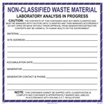 Non-Classified Waste Material | HCL Labels