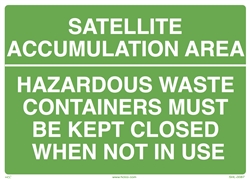 Satellite Accumulation Area Sign