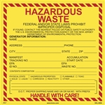 Hazardous Waste (Federal and New Jersey) LabelV