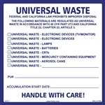Universal Waste Labels Aerosol