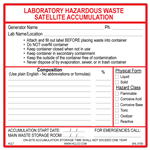Laboratory Satellite Accumulation Label | HCL Labels, Inc