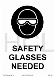 Safety Glasses Needed