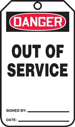 Danger Out of Service