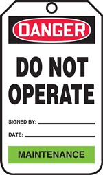 Danger DNO Maintenance