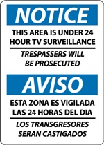 Notice Sign - This Area Is Under Surveillance