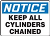 Notice Sign - Keep All Cylinders Chained