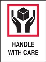 Handle With Care Shipping Label | HCL Labels, Inc