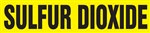 Sulfur Dioxide Yellow Pipe Marker