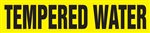 Tempered Water Yellow Pipe Marker