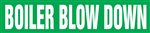 Boiler Blow Down Pipemarker