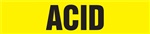 Acid Yellow Pipemarker | HCL Labels