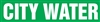 City Water Pipemarker