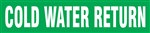Cold Water Return Pipemarker