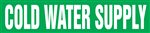 Cold Water Supply Pipemarker