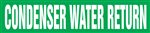 Condenser Water Return Pipemarker