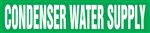 Condenser Water Supply Pipemarker