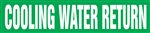 Cooling Water Return Pipemarker