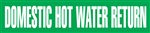 Domestic Hot Water Return Pipemarker