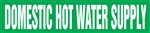 Domestic Hot Water Supply Pipemarker
