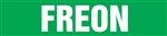 Freon - Green Pipe Marker