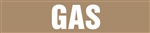 Gas - Brown Pipe Marker