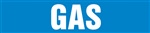 Gas - Blue Pipe Marker