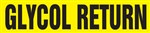 Glycol Return - Yellow Pipe Marker