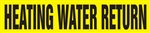 Heating Water Return Pipemarker