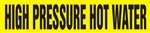 High Pressure Hot Water - Yellow Pipe Marker