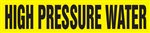 High Pressure Water - Yellow Pipe Marker