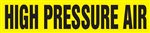 High Pressure Air - Yellow Pipe Marker