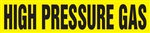 High Pressure Gas - Yellow Pipe Marker